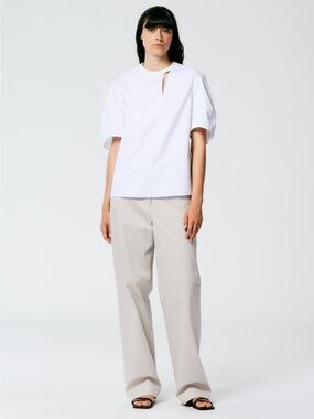 Tibi Chino Rodney wide leg cargo khaki Trouser fisherman utility costal 4
